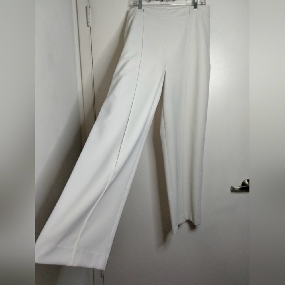 SPANX Cream (XL) Opacity Crepe Wide Leg Pants - Picture 5 of 9